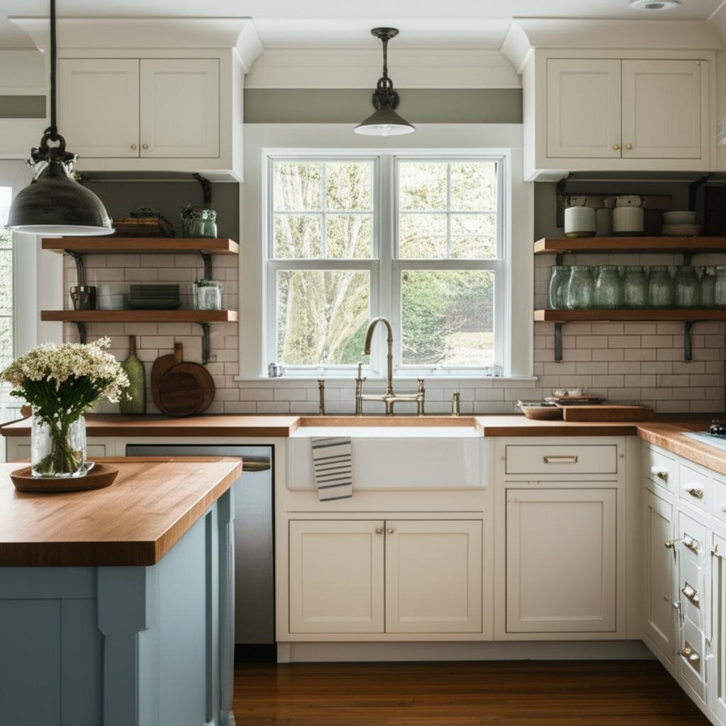 Imagem de destaque: Farmhouse Kitchen Dreams: Transform Your Builder-Grade Space
