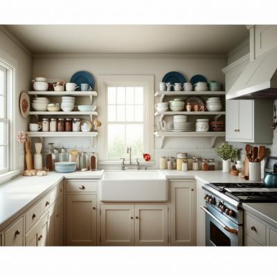 Rustic Charm or Roaches? Open Shelving in Farmhouse Kitchens: The Truth